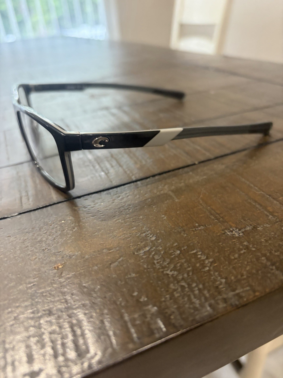 Costa Black Rectangular Full Rim TR-90 Eyeglasses Frames 48-16 130