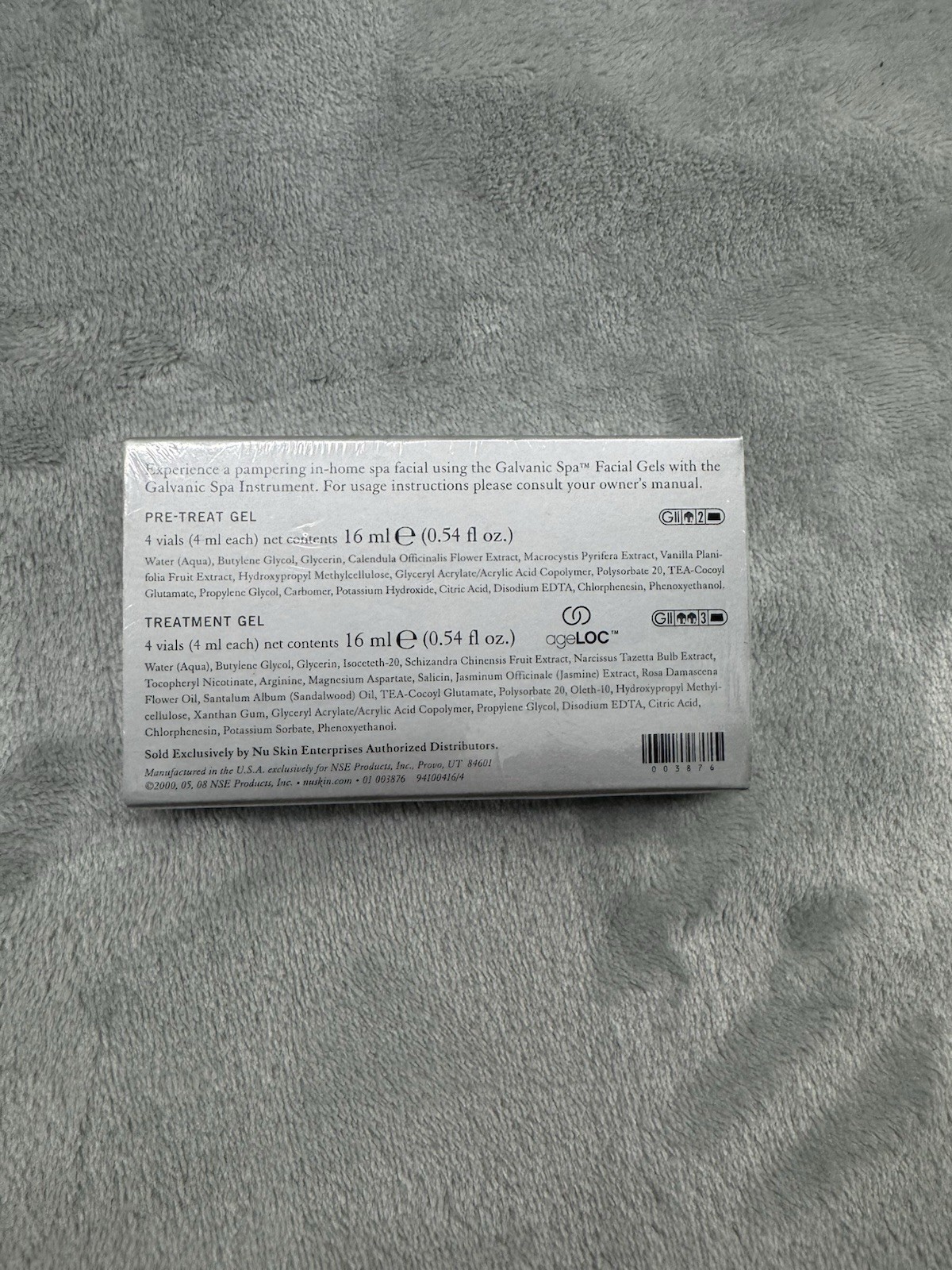 Nu Skin Nuskin Galvanic SPA GS Facial Gels With Ageloc New and Sealed (1 Box)