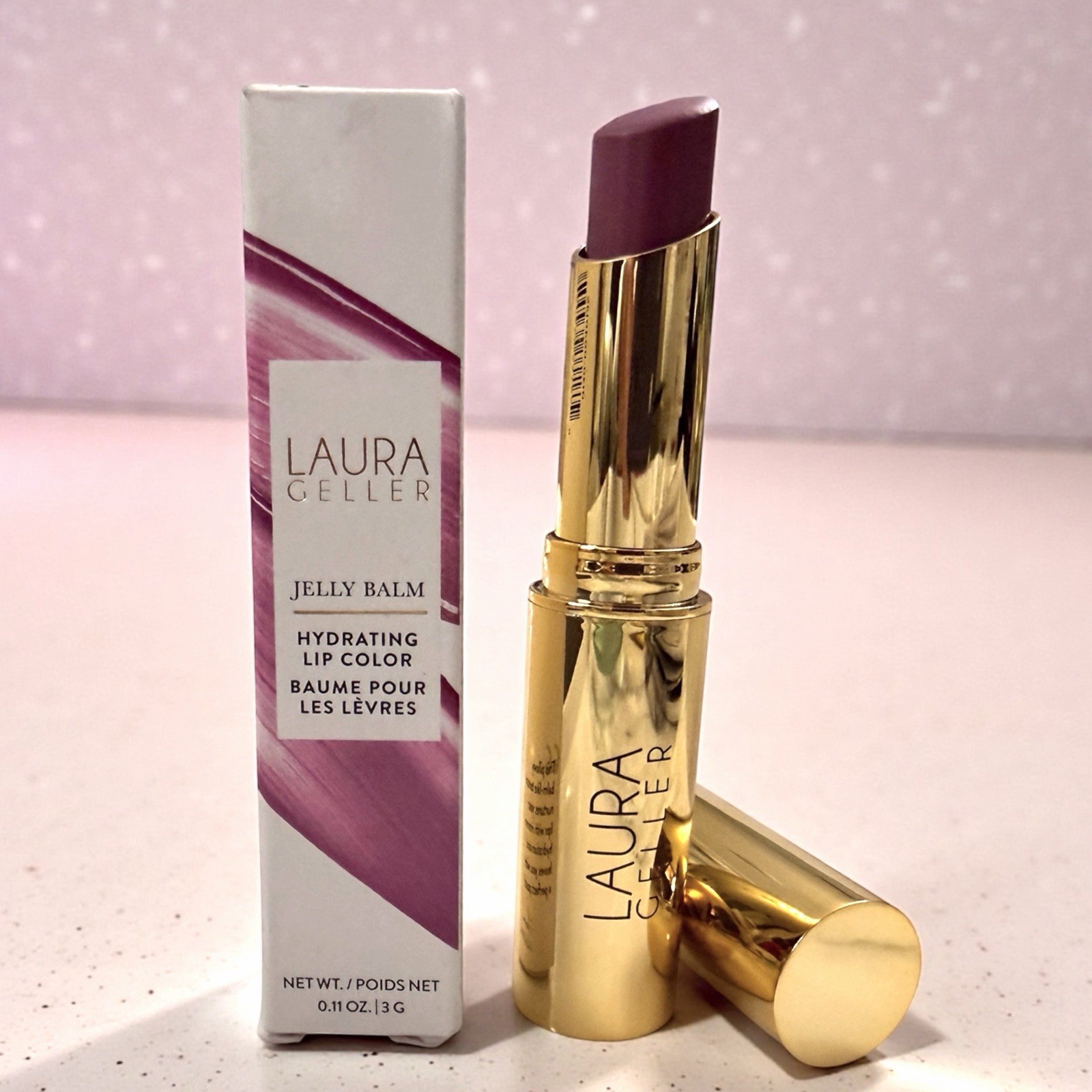NIB~ Laura Geller JAMMIN’ Jelly Balm Hydrating Lipstick Lip Color #25