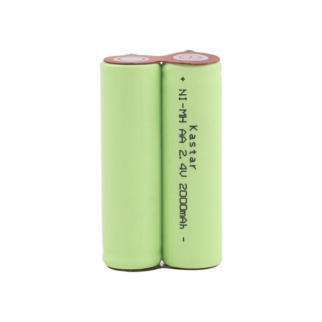 Kastar Rechargeable Shaver Battery AA 2.4V 2000mAh Fits Norelco, Remingto