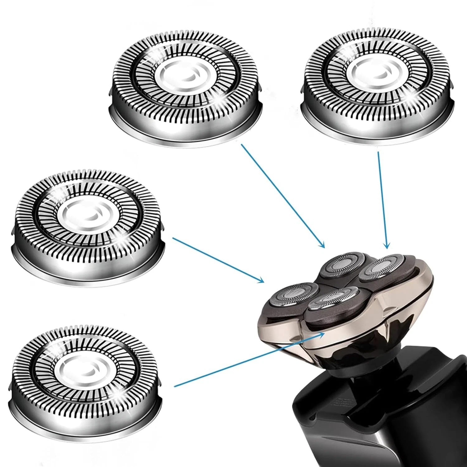 Shaver Head Replacement Blade for Skull Shaver Pitbull Gold Silver Platinum PRO