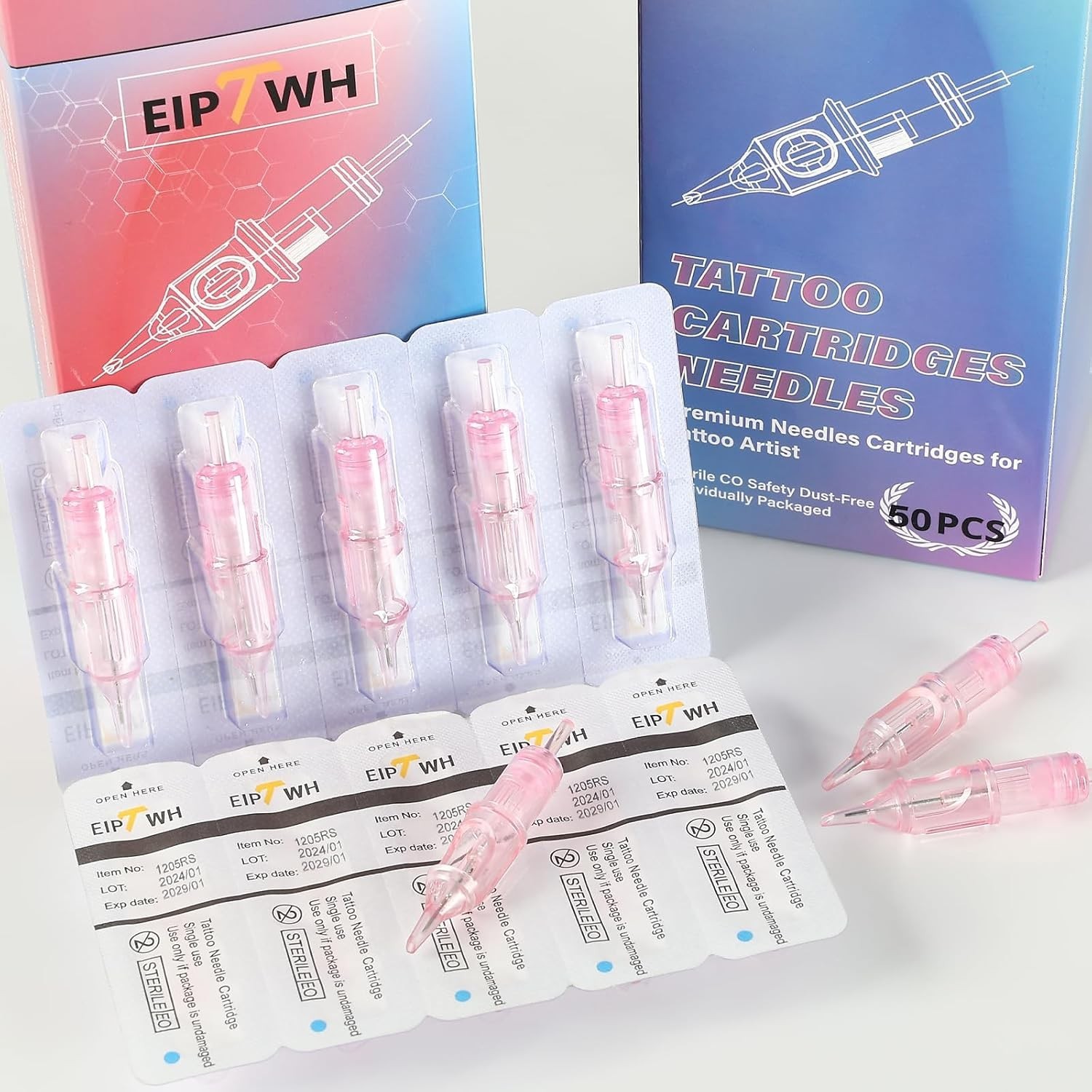 Wireless Tattoo Pen Machine Kit Complete with Power Supply Ink 10PCS Needles