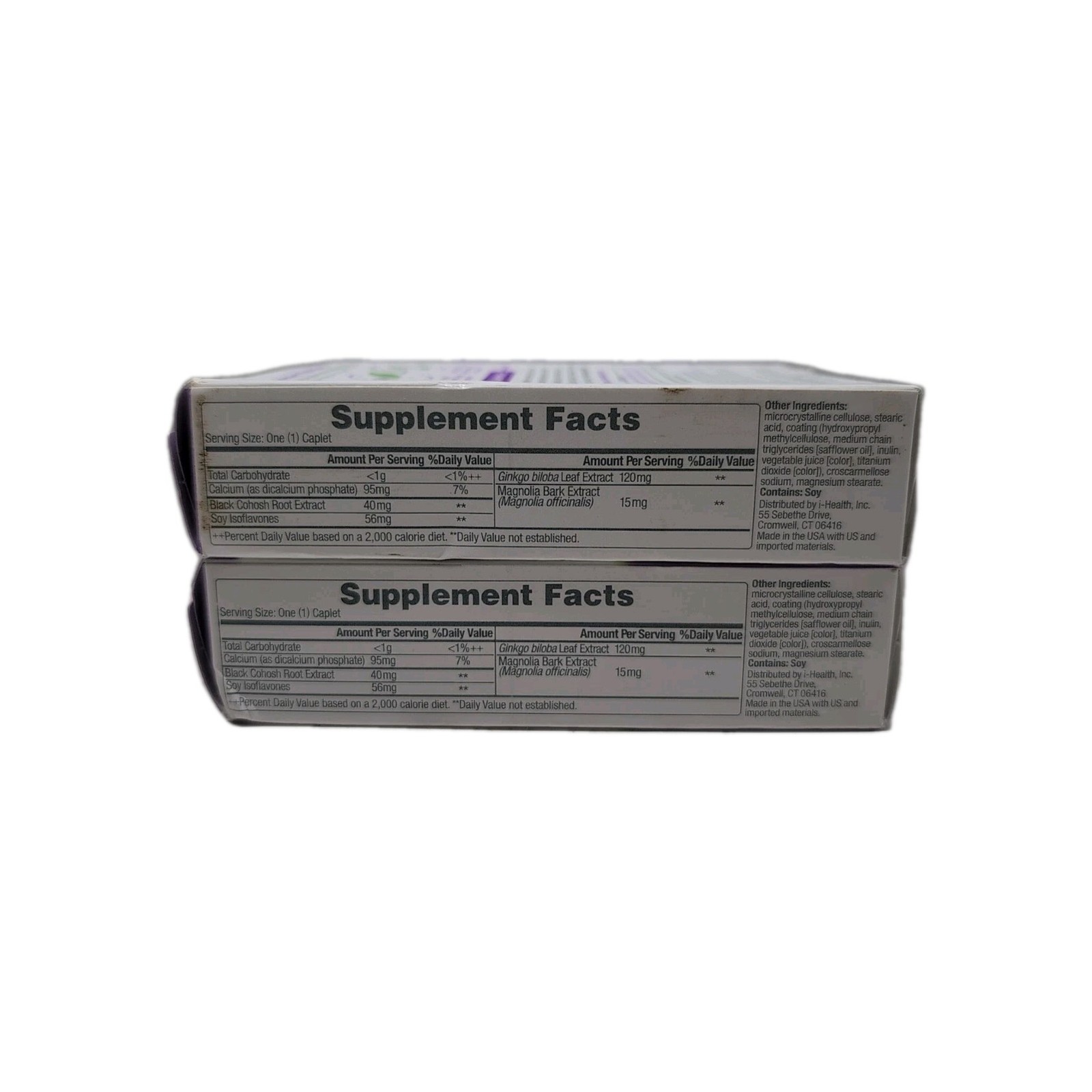 (2) Estroven Menopause Hot Flash Relief Mood Boost 30 Caplets Each. Exp: 07/2026