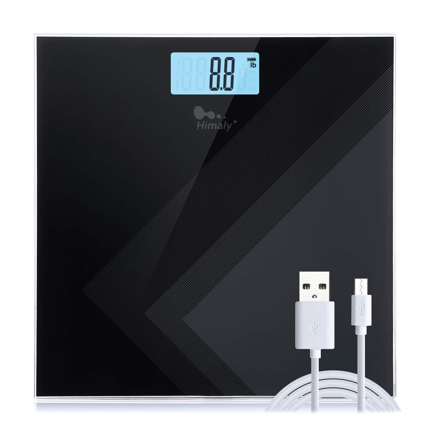 Digital Electronic LCD Scale 400LB/180KG Personal Bathroom Body Weight Scale