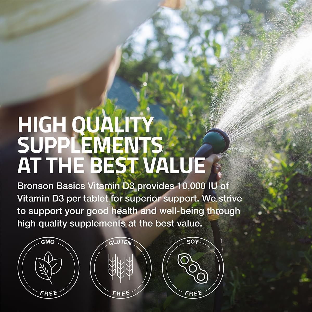 Vitamin D3 10000 IU 250mcg 360 Tablets 1 Year Supply Immune Support Non-GMO…