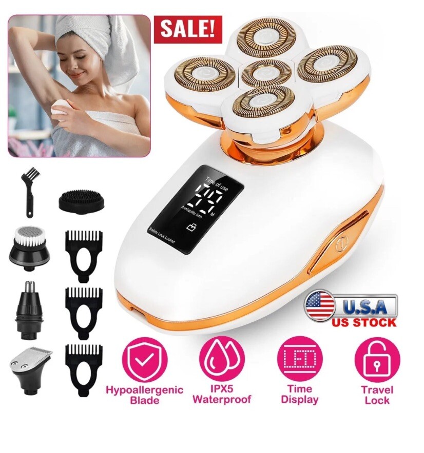 Electric Razor for Women, Whole Body Painless Women Shaver Hair Arms Legs Bikini