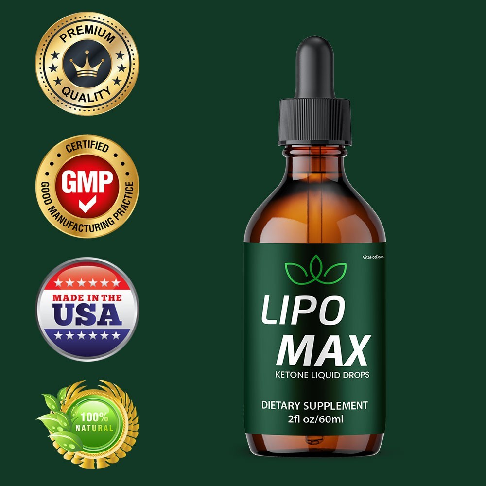 Lipo Max Liquid Supplement, All Natural Max Strength, LipoMax Drops (3 Pack)