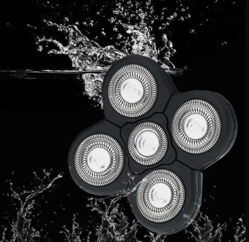 2PCS 5 Blades Floating Shaving Bald Replacement Shaver Head For Electric Razors