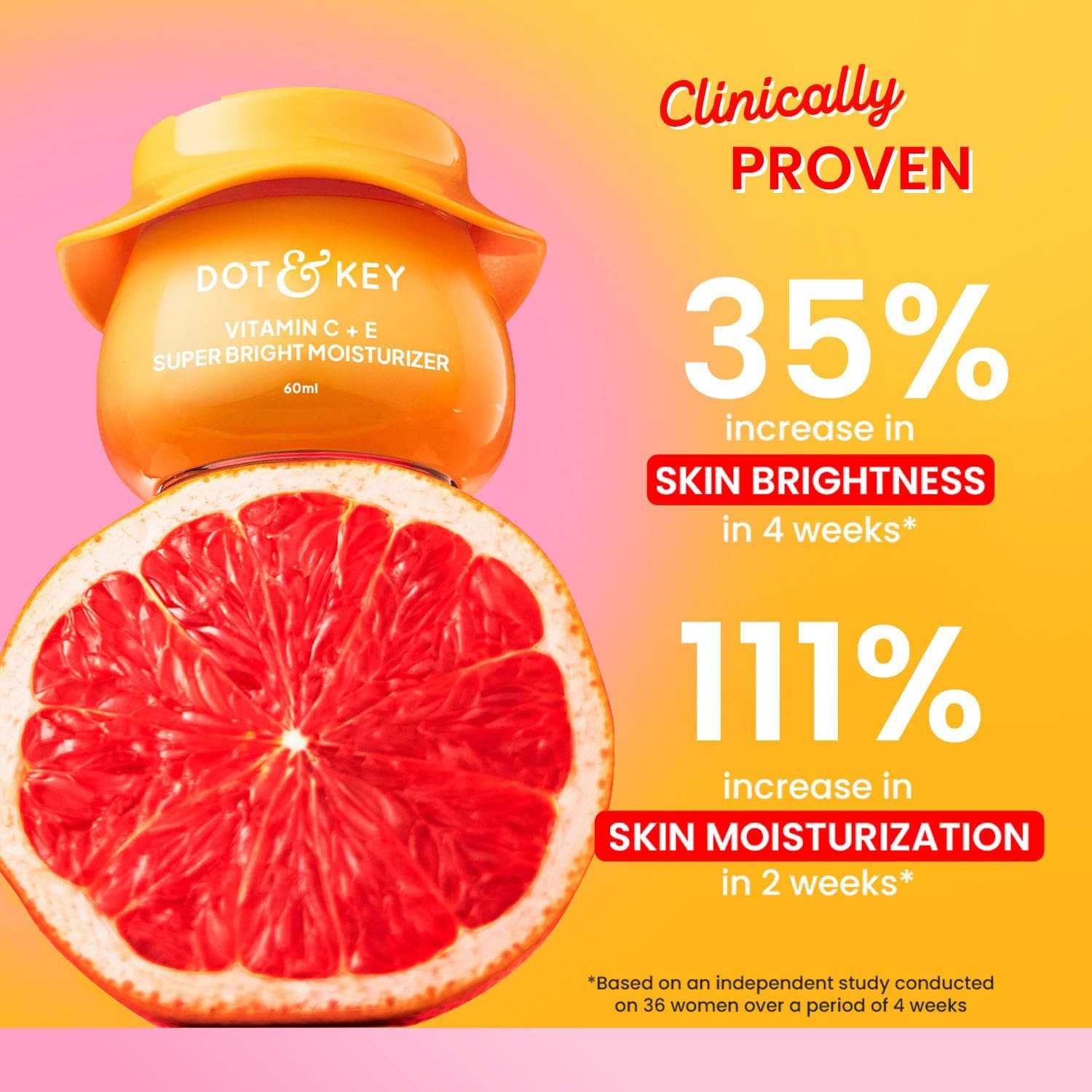 DOT & KEY Vitamin C + E Super Bright Gel Moisturizer Visibly Boosts Glow 60Ml
