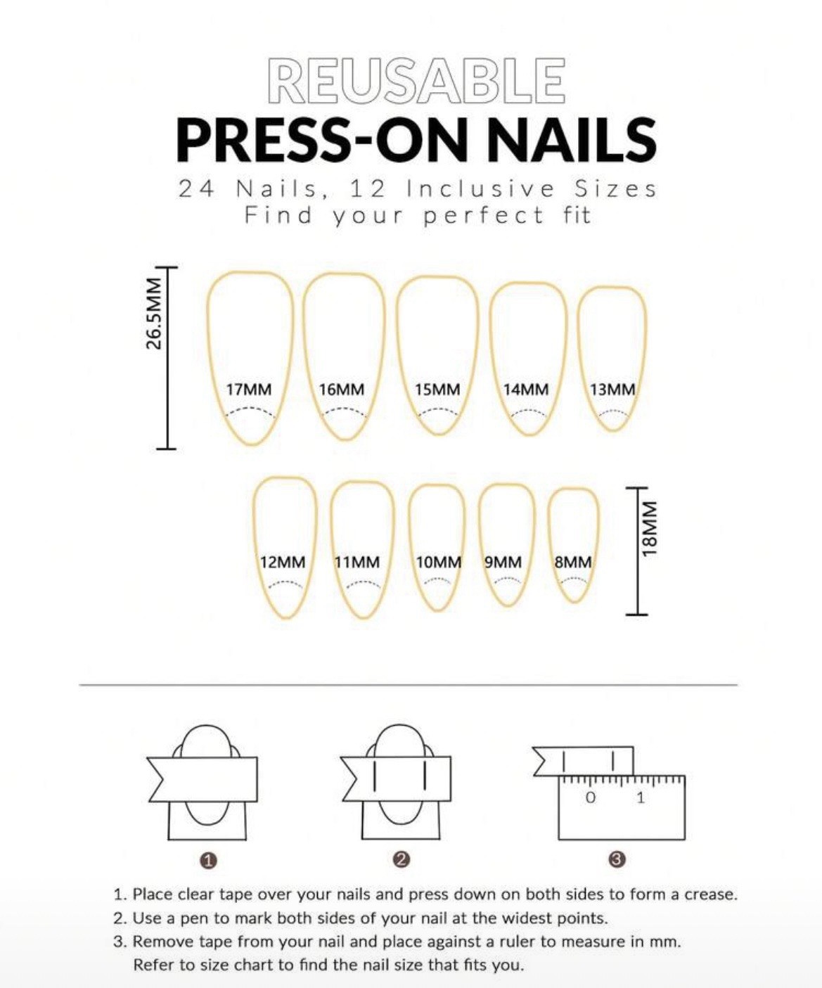 24pcs Medium Almond Press-On Nails Vintage Red/Gold Line French Y2K w/ Bow Decor