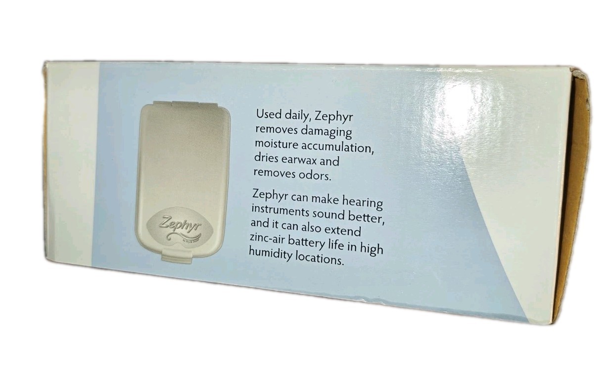 Zephyr by Dry & Store Hearing Aid Dryer Tinnitus Cochlear Ear Monitors NEW A5