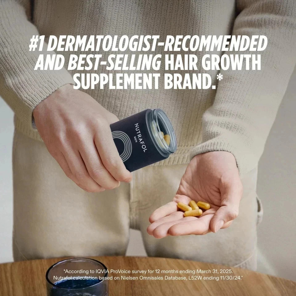 Packof 3 Men Hair Growth Vitamins Total 360 Capsules Exp 06/2027 Ship From USA