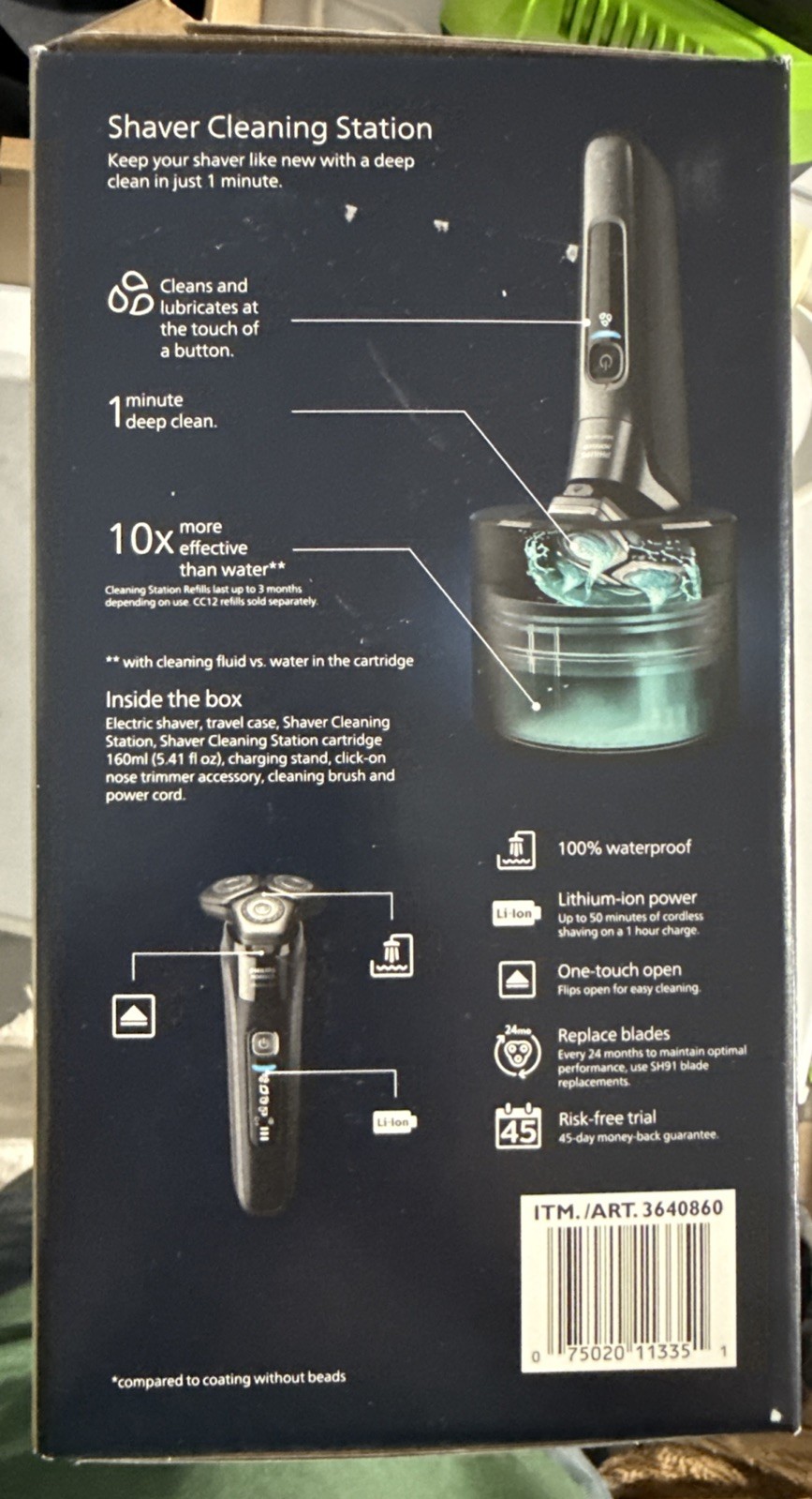 Philips Norelco Shaver 8000 Wet & Dry Rechargeable Shaver Used