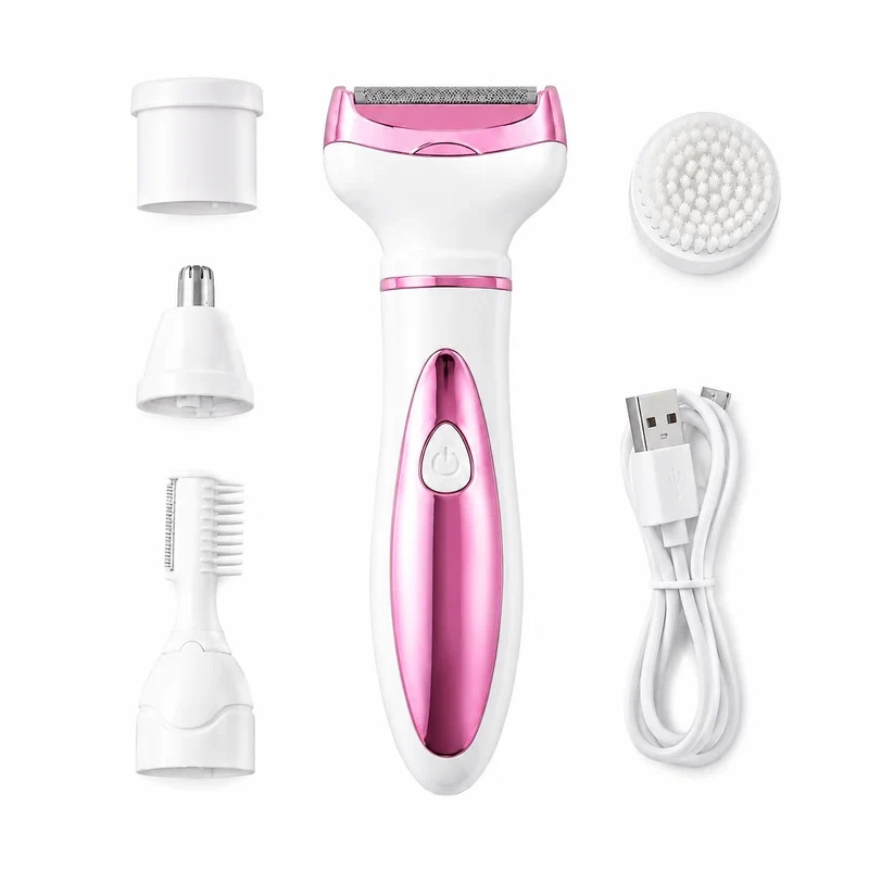Electric Razor Shaver 4-in-1 LED Trimmer for Men Women Nose & Body Grooming