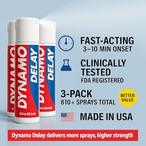 3 Pack Long Lasting Pleasure Enhancer Spray For Men Last Longer in Bed Delay