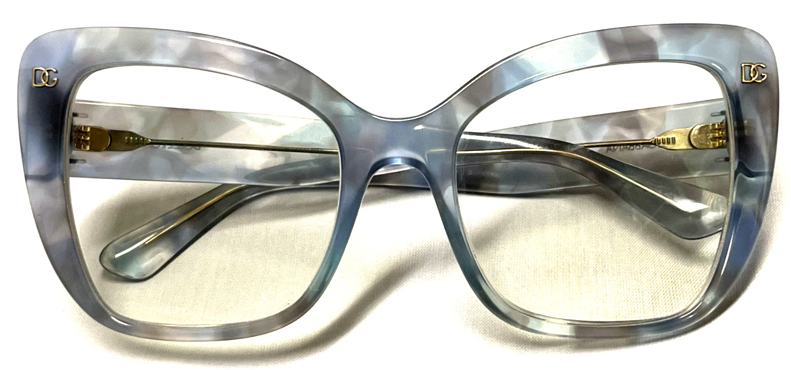 DOLCE & GABBANA DG 4348 3320/8F Blue Plastic Butterfly Women’s Eyeglasses Frames