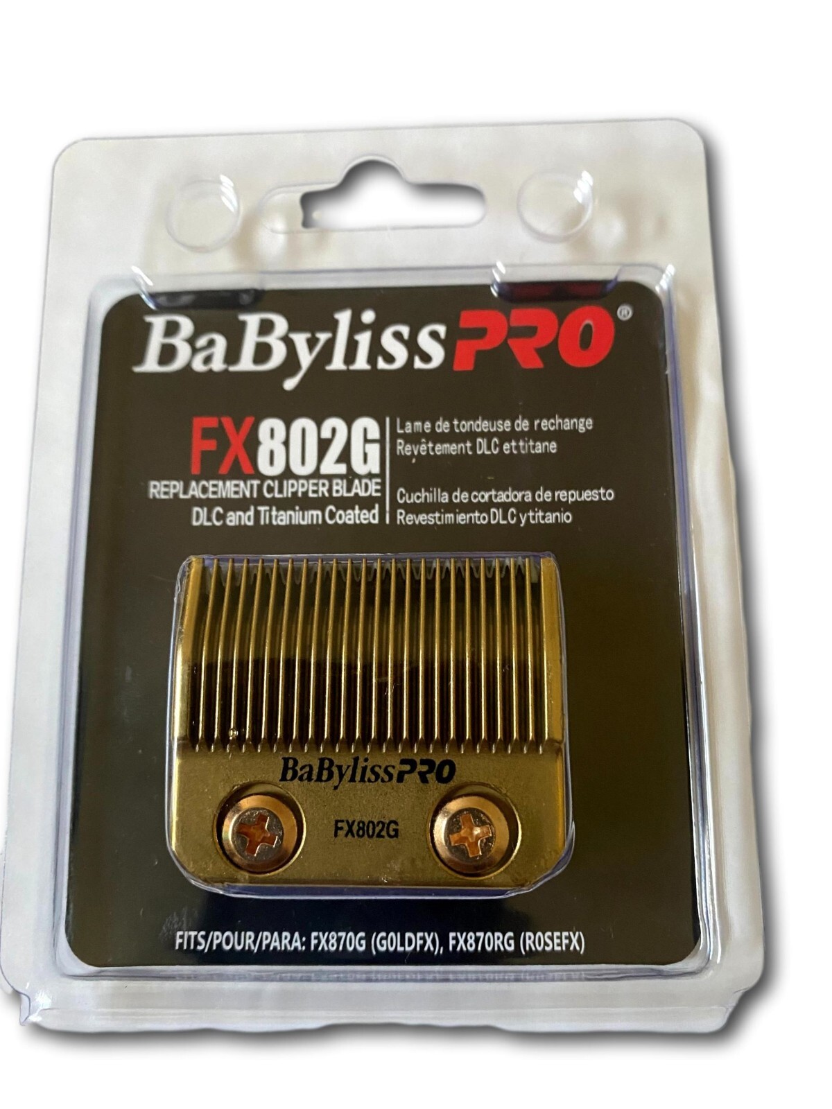 BaBylissPRO Barberology Gold Replacement Clipper Blades FX802G