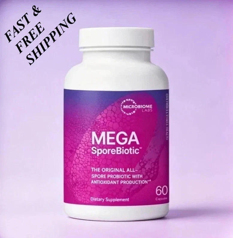 2PK Mega SporeBiotic Natural Probiotic Supplement HighPotency Microbiome Health.