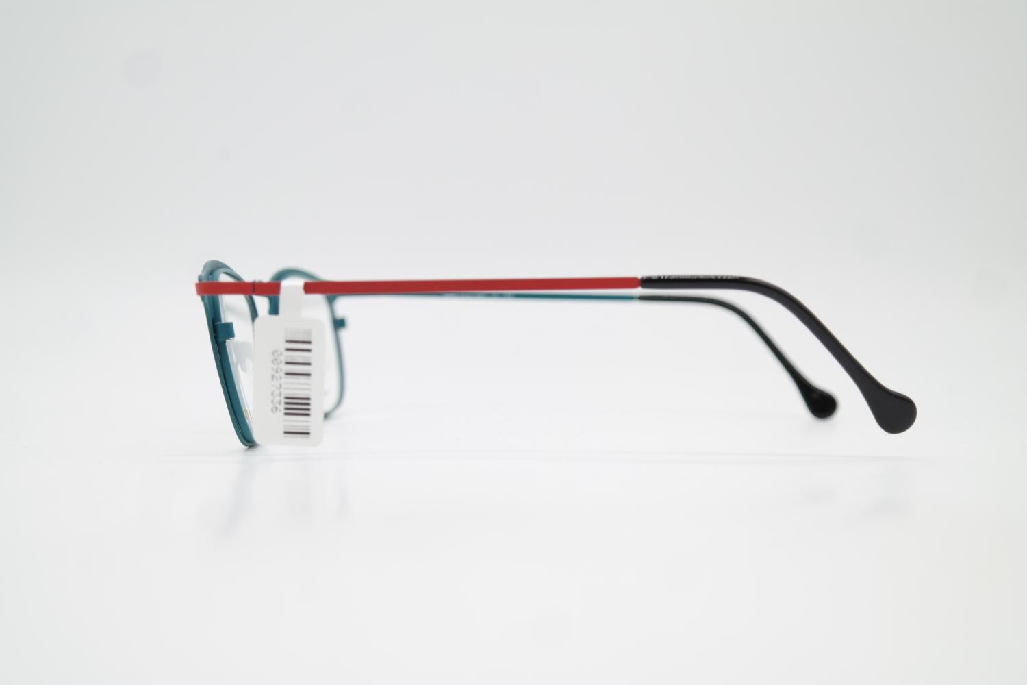 DUTZ The Netherlands DZ703 Oval Eyeglasses Blue Red Metal Frame New