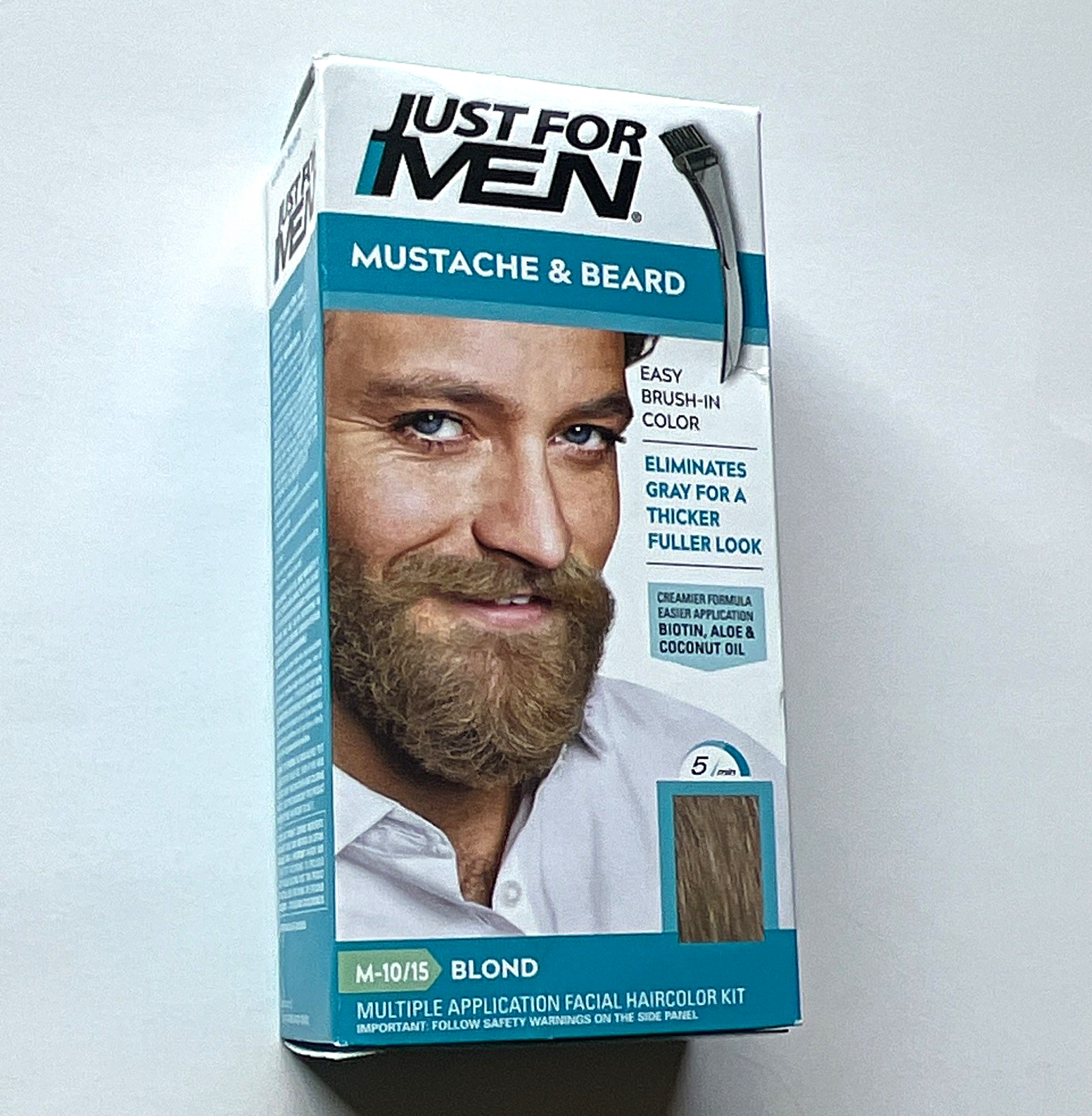 Just For Men Mustache & Beard Blond M-10/15 Facial Hair Color Kit