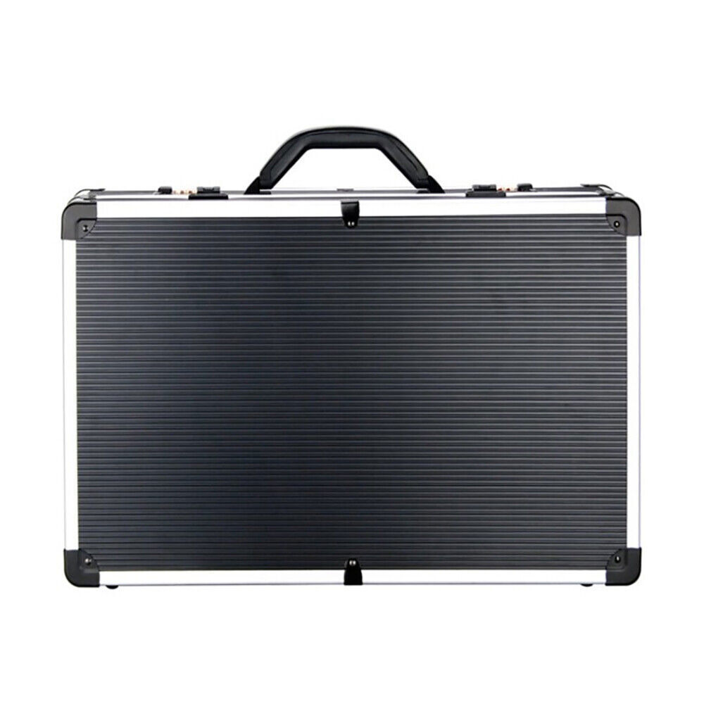 Stylist Barber Tool Case Double Combination Lock Metal Corners Adjustable Strap