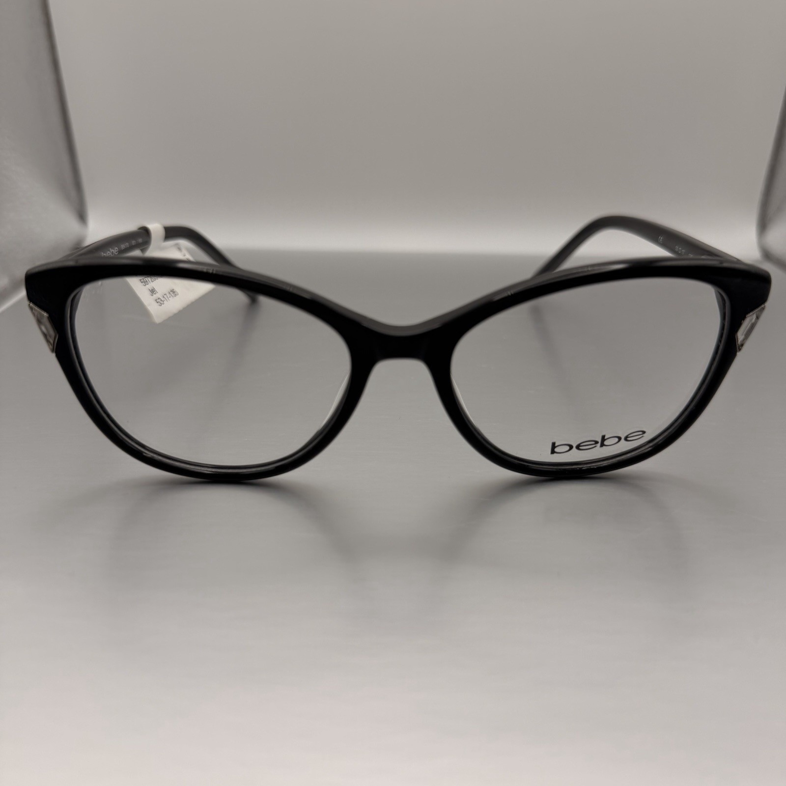 Bebe BB 4178 Black 53-17-135 Cateye Womens Eyeglasses Frames NWT $158 MSRP