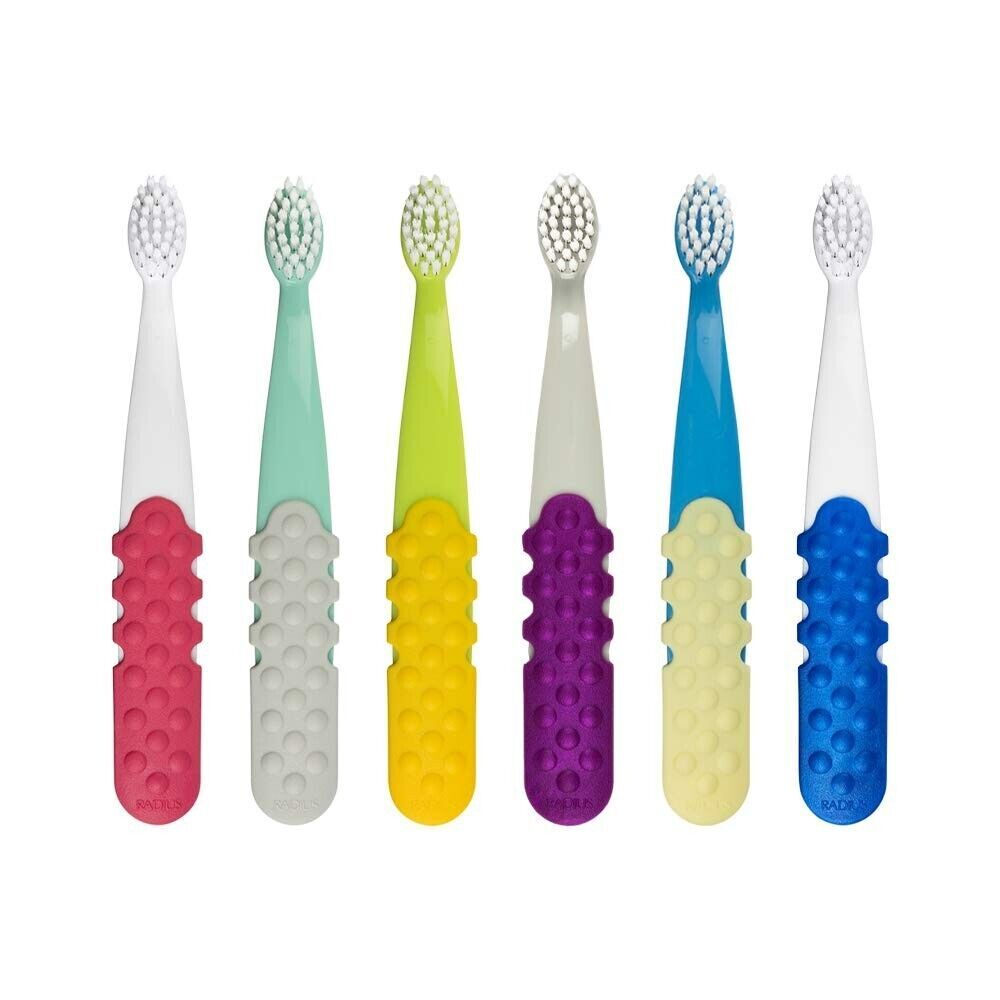 RADIUS Totz Plus Brush Kids Toothbrush Extra Soft 3Years+Up (6 pack) COS298