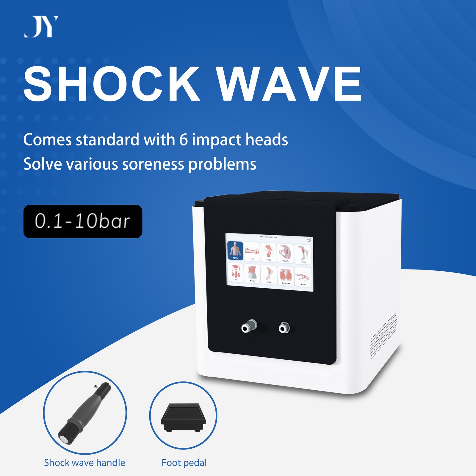 Professional Radial Pneumatic Shockwave Therapy Machine Pain Relief ED Treatment