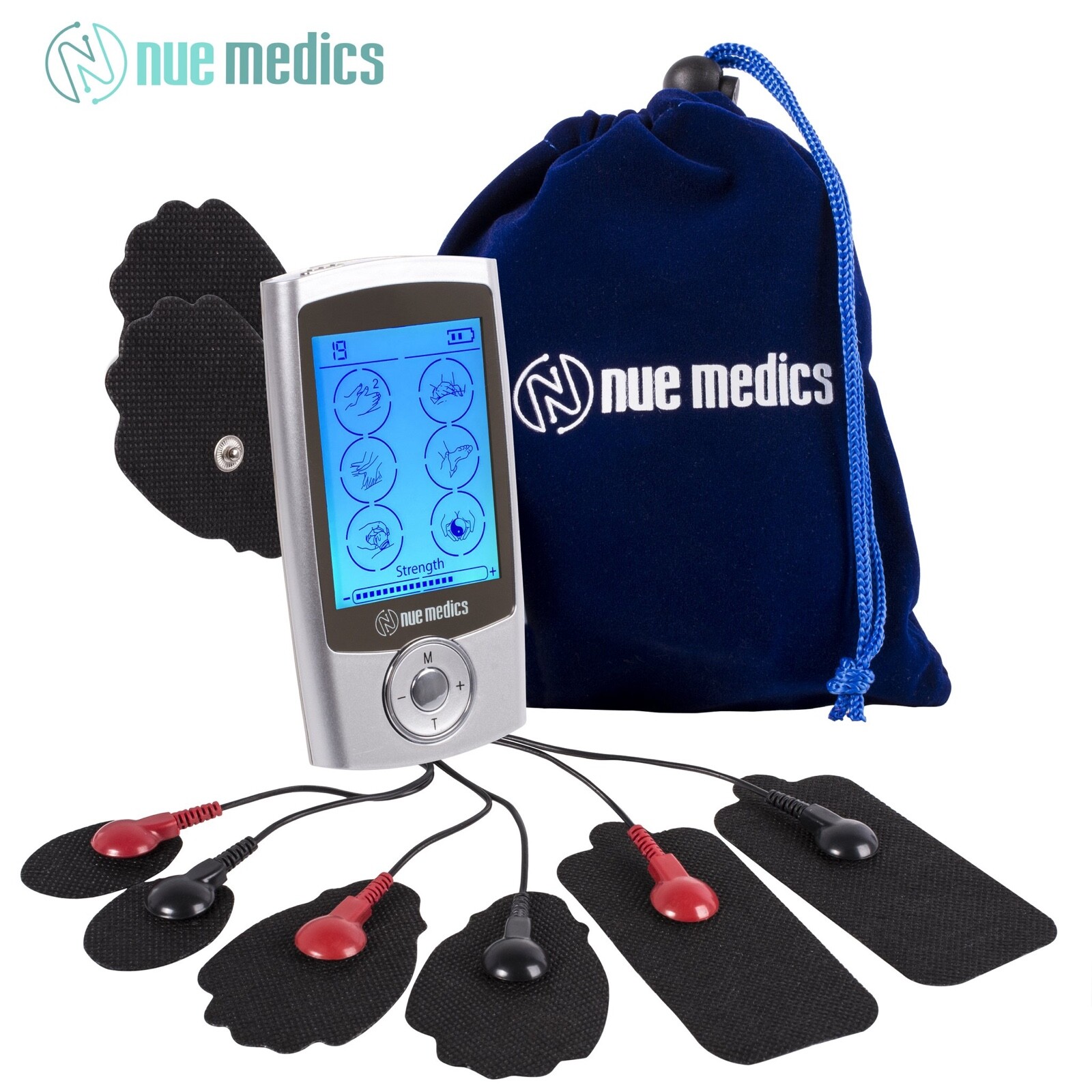 Tens Unit Muscle Stimulator Electric Pulse Massager Rechargeable Pain Reliever