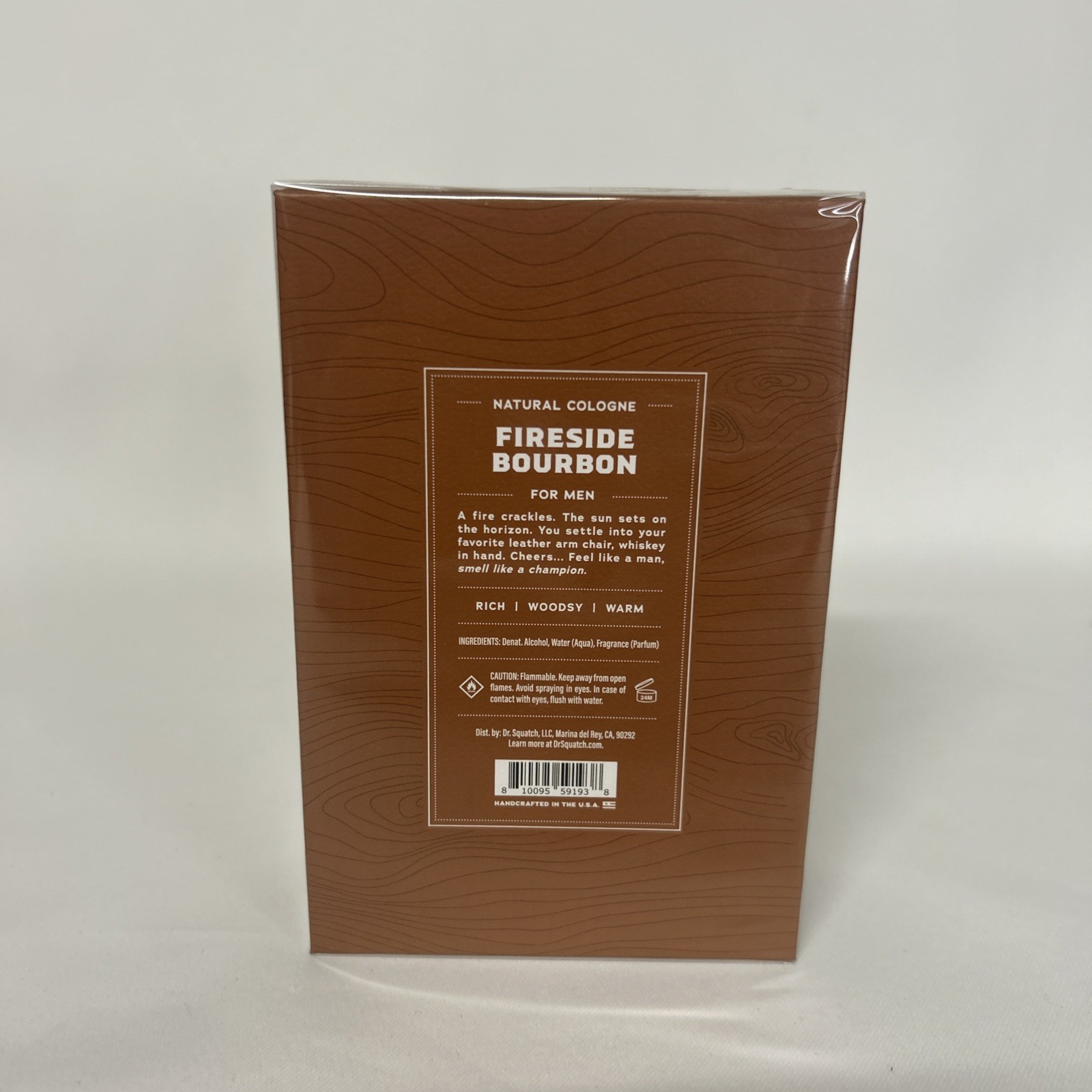 Dr Squatch Fireside Burbon Natural Cologne 1.7fl oz