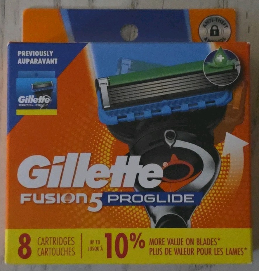 GILLETTE Fusion 5 Proglide 8 Refill Cartridges for Razers