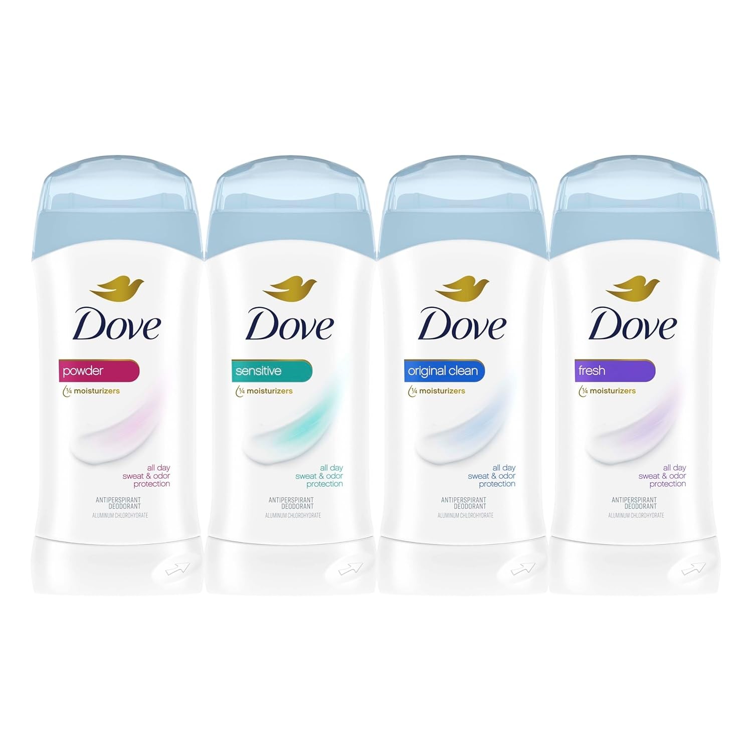 Dove Invisible Solid Antiperspirant Deodorant Stick 2 Count Original Clean, for