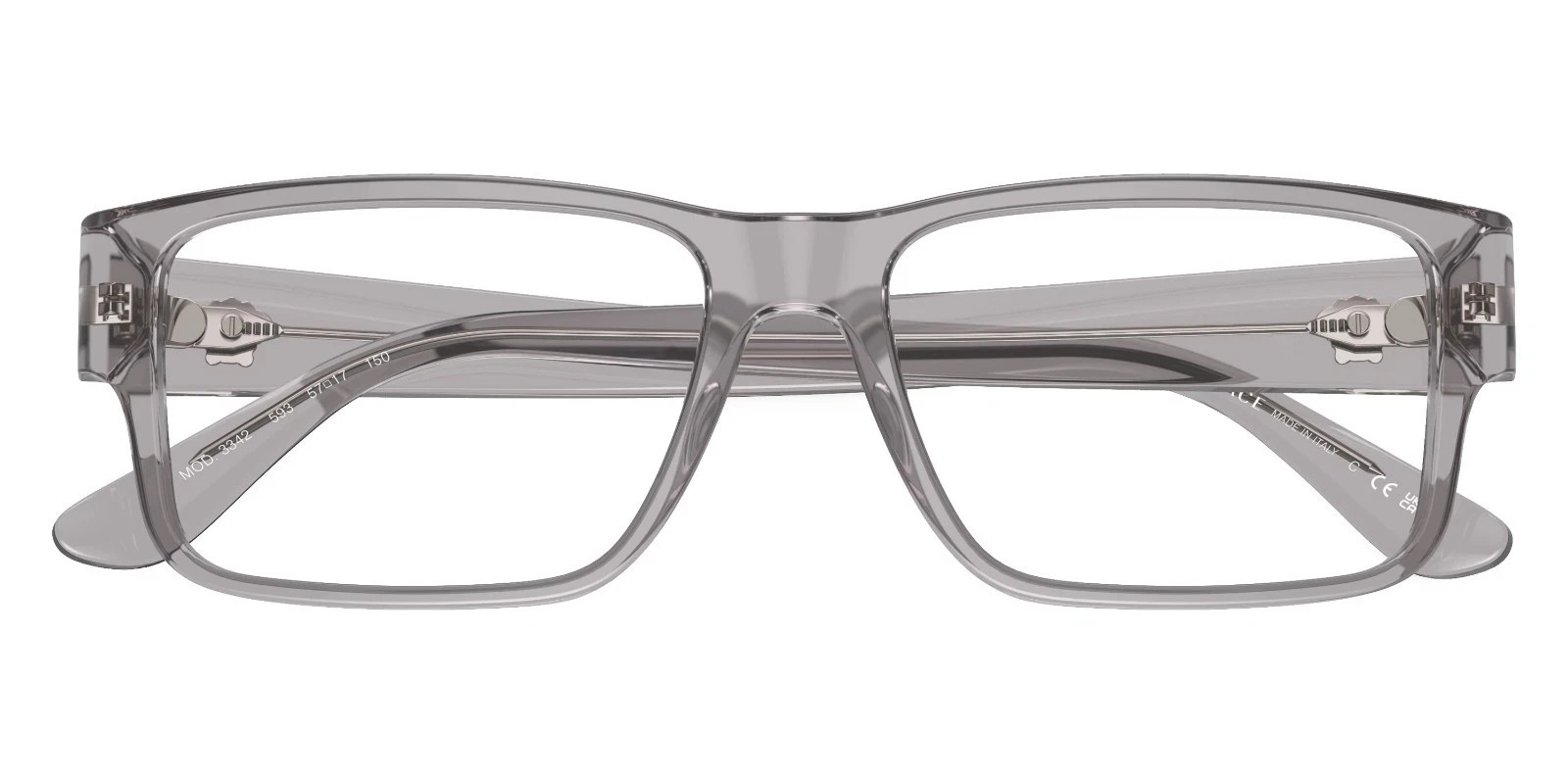 Versace Eyeglasses MOD. 3342 593 Grey Transparent 55mm