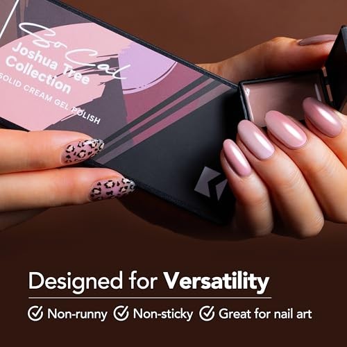 KULR Solid Cream Gel Nail Polish Collection – 8 Highly Pigmented Joshua Tree