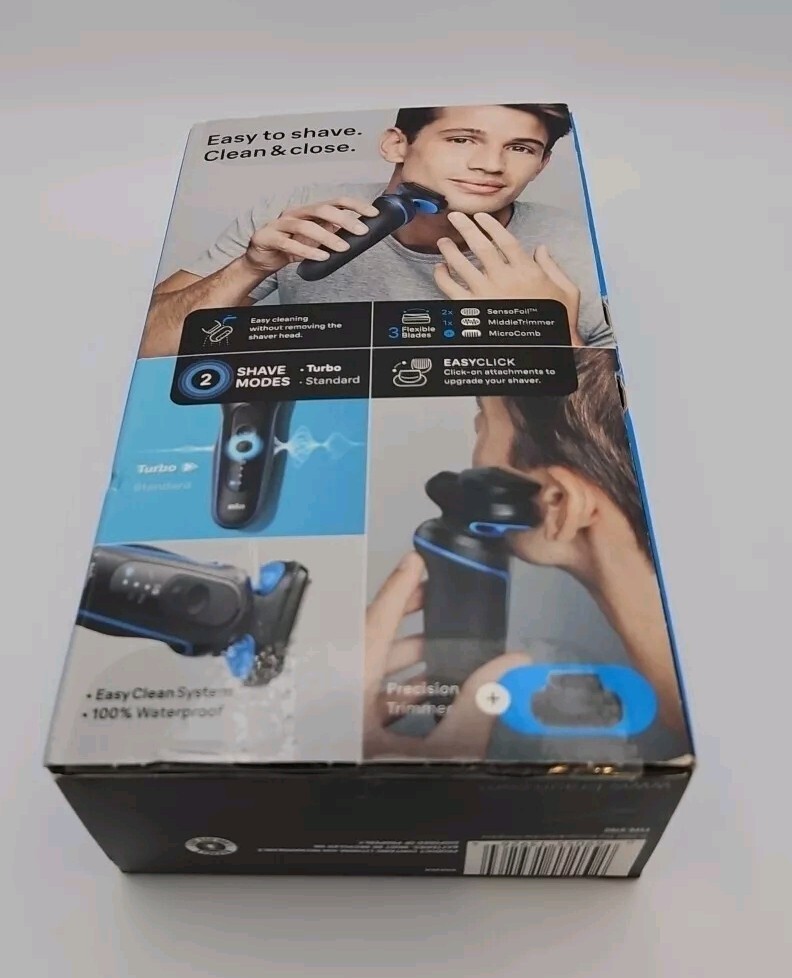 BRAUN Series 5 Clean & Fast Rechargeable Shaver KIT Model 5118s – Open Box-