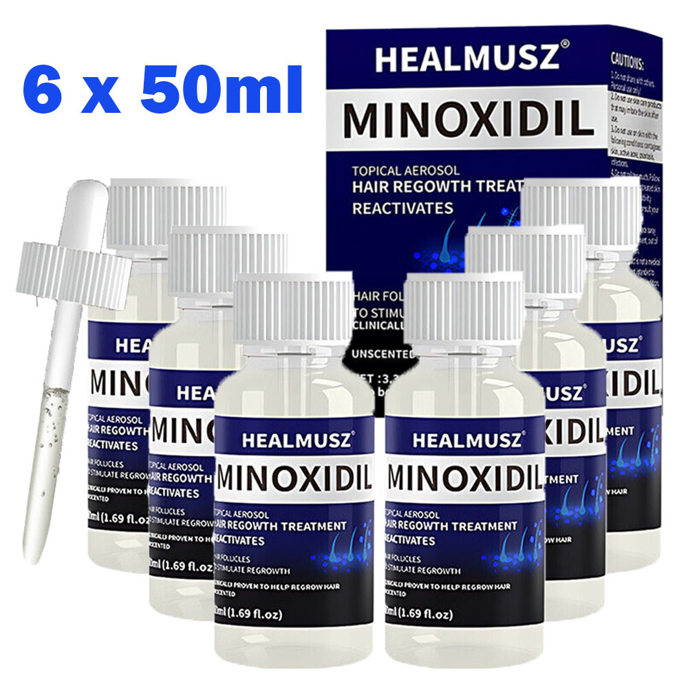 6 Pack Minoxidil 5% Extra Strength Men Hair Regrowth Treatment 6 Month Supply