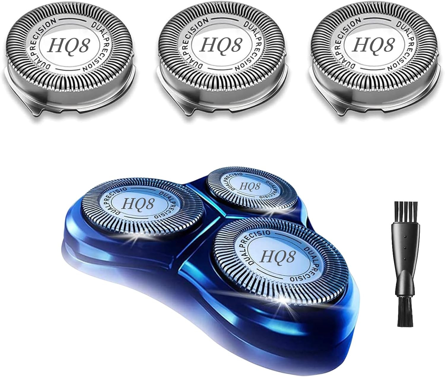 HQ8 Replacement Heads Compatible with Philips Norelco for Aquatec Shavers PT720