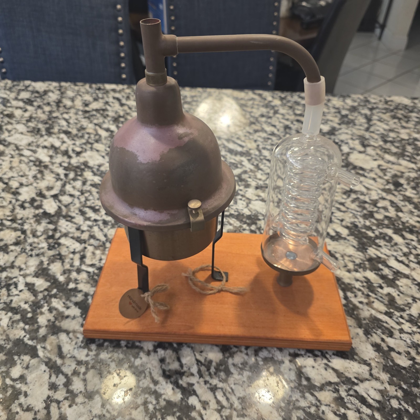 Alembic distiller still essential oils & hydrosol with glass condensation coil