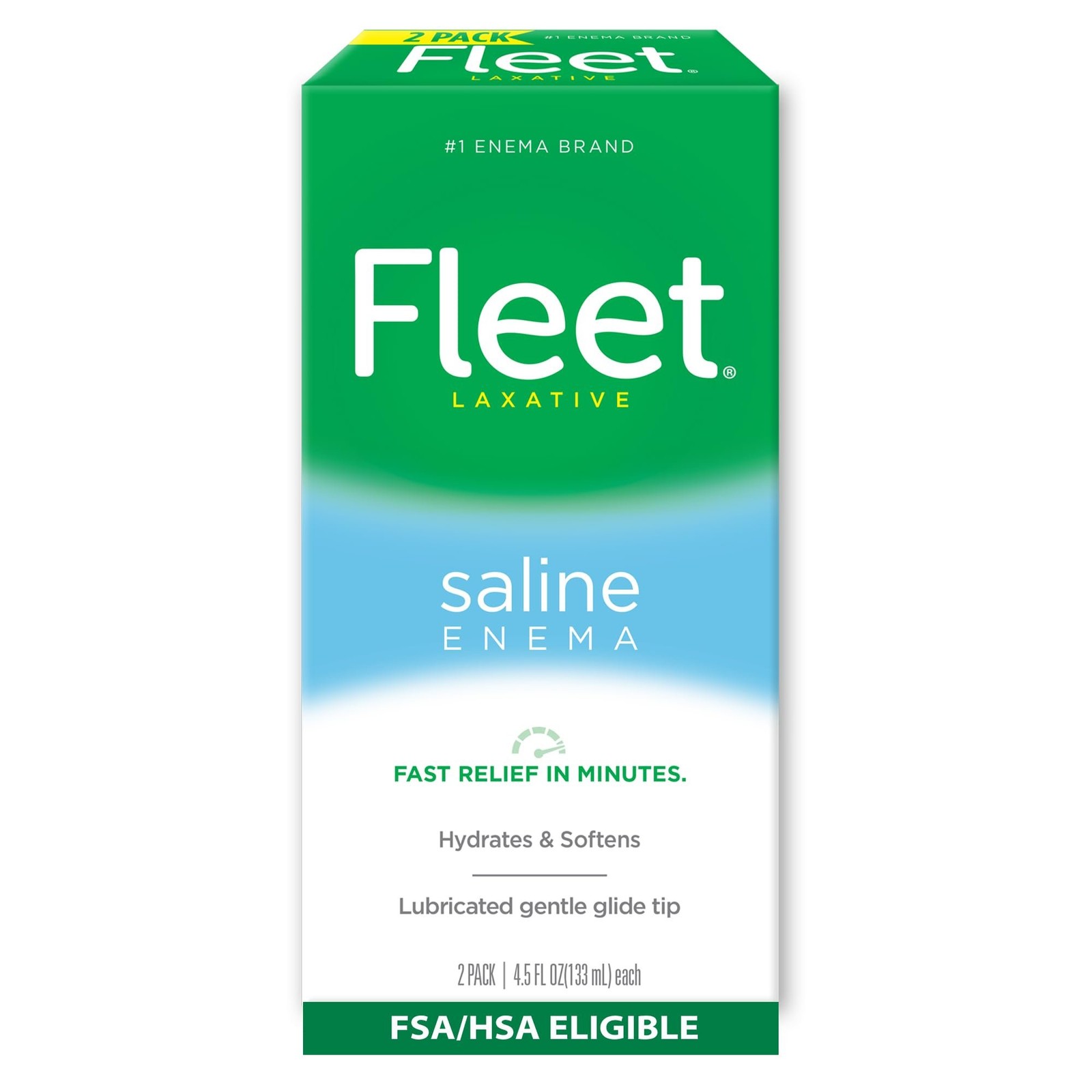 Fleet Laxative Saline Enema, Constipation Relief for Adults, Fast-Acting…