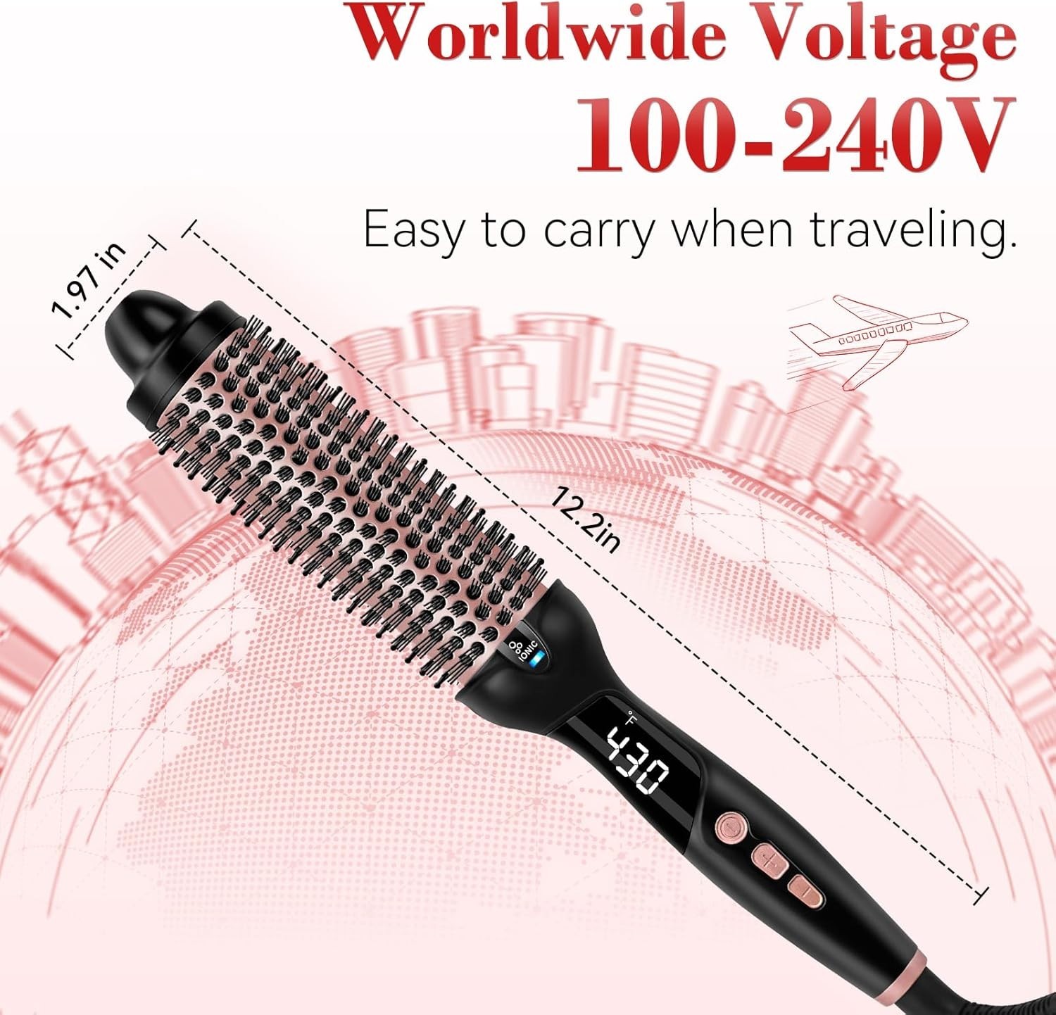 Thermal Brush Ionic Heated Ceramic Round Hair Styling