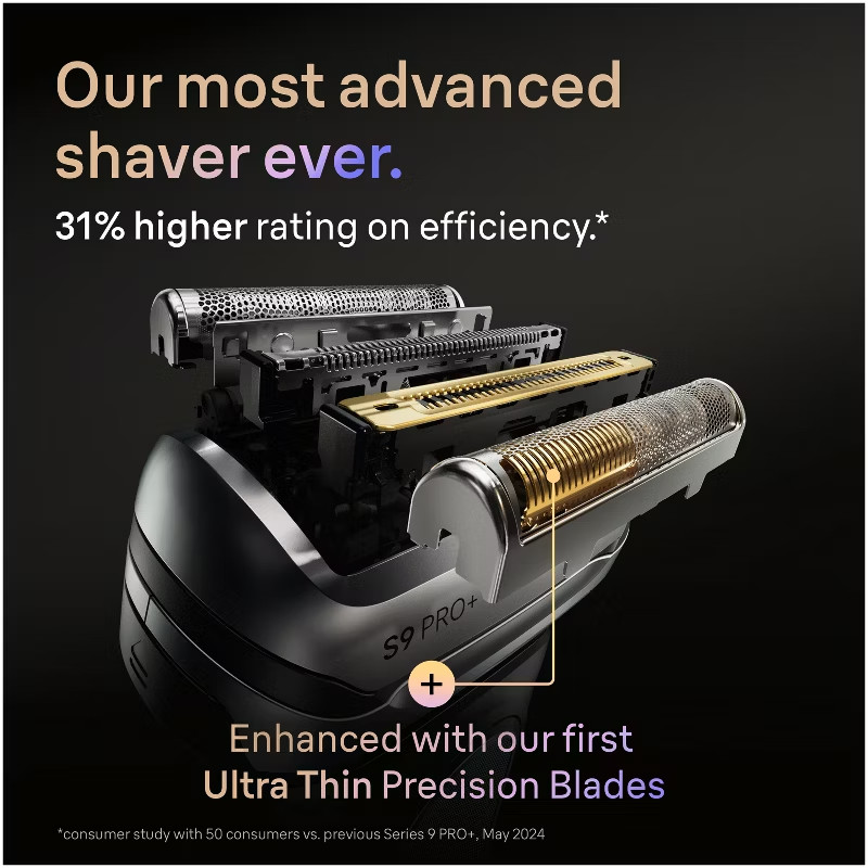94M Series 9 Pro Electric Replacement Shaver Head Cassette with Brush – Silver