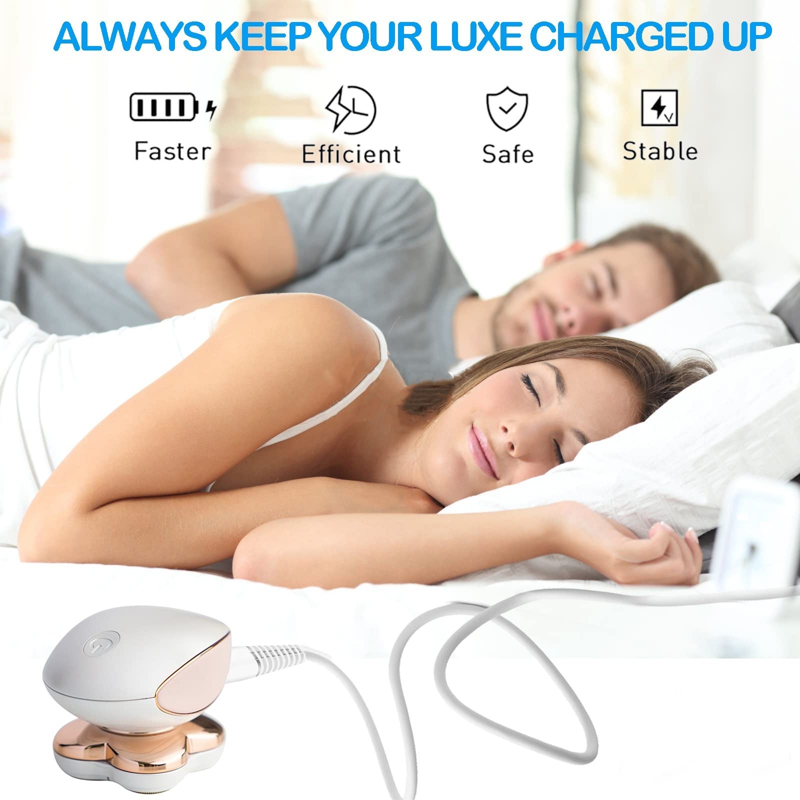 2 Pack Charging Cable for Electric Trimmer & Hair Remover, Power Cord for Shaver