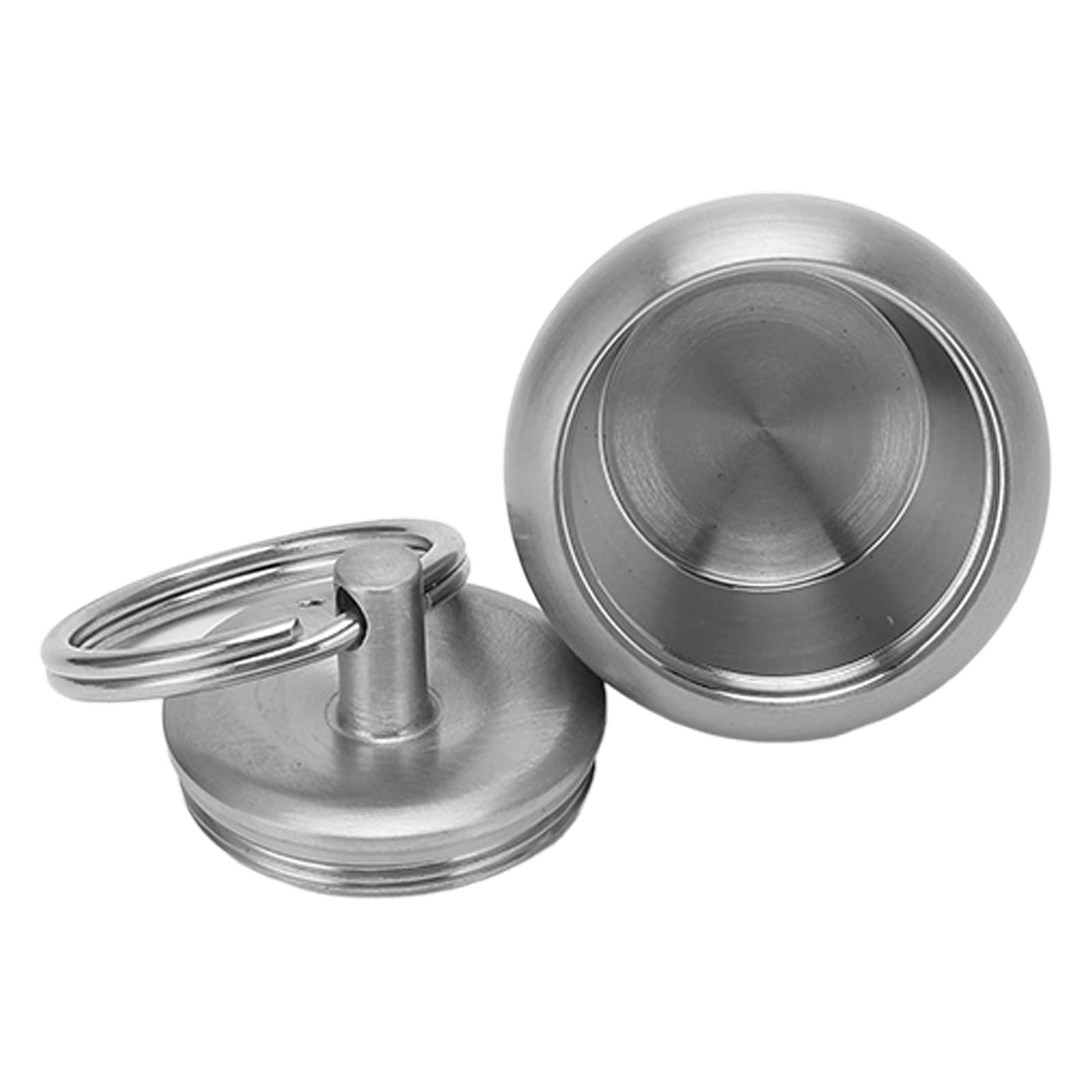 Stainless Steel Case, Mini Portable Metal Small Box Sealed Jar Default