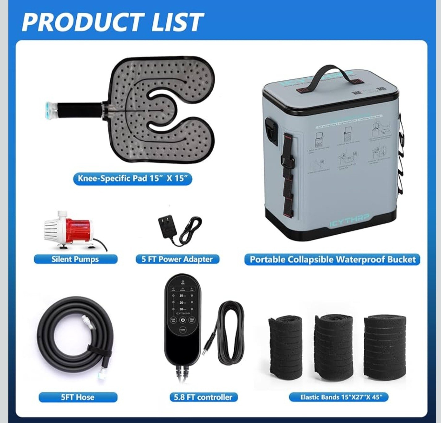 ICYTHRP Cold Therapy Machine Programmable Timer, Portable Ice Machine for Knee
