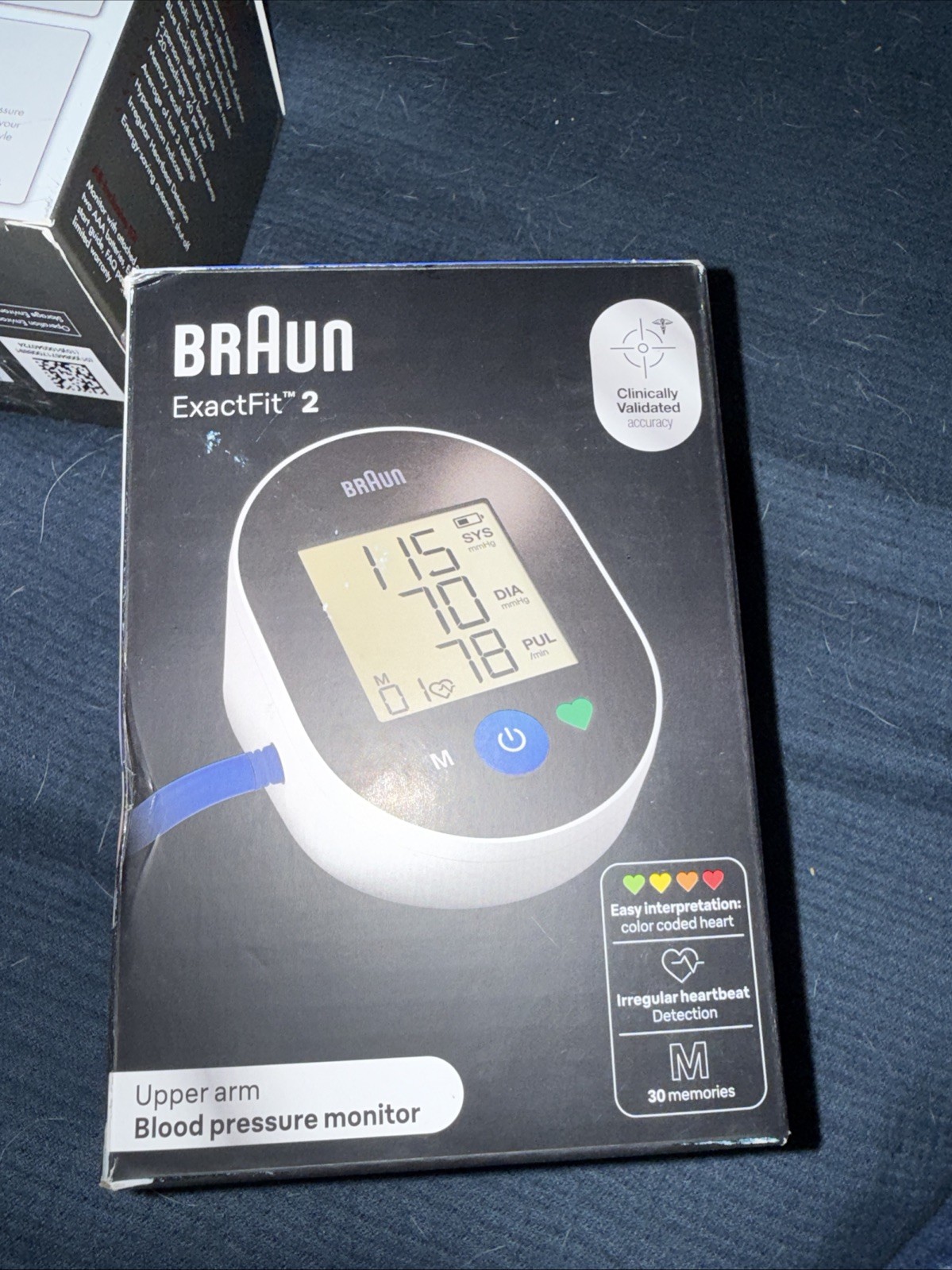 Braun ExactFit 2 Upper Arm Blood Pressure Monitor – New -A