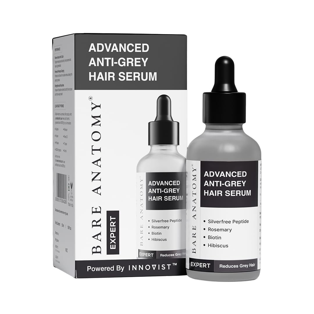 Bare Anatomy Advanced Anti-Grey Serum | Reduces Hair Greying – 50ml | FREE SHIP