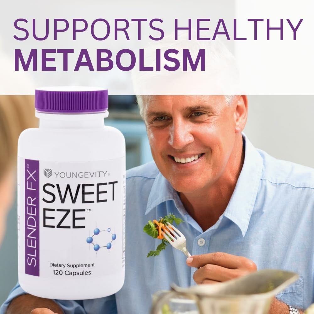 Youngevity Slender FX Sweet Eze 120 capsules Dr Wallach 2-Pack FREE SHIPPING