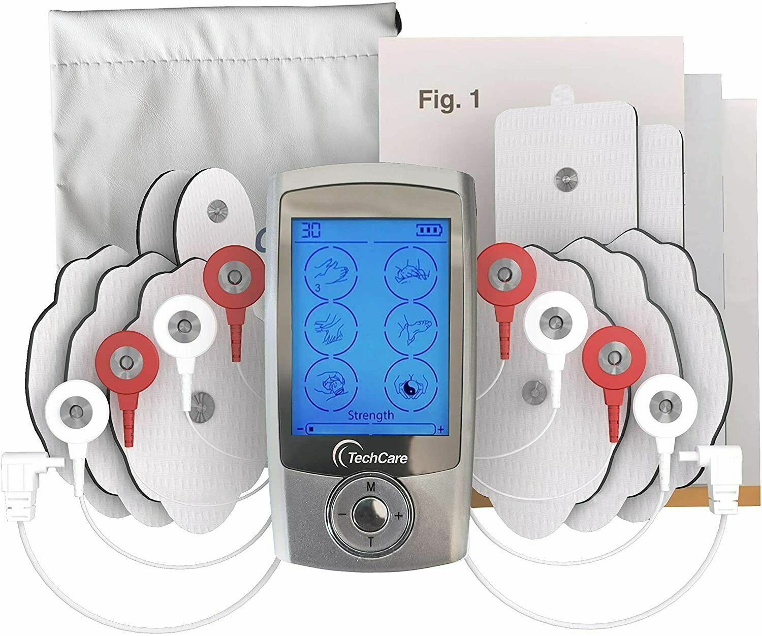 Tens Unit Electrotherapy Pulse Massager Device Rechargeable Pain Relief Machine