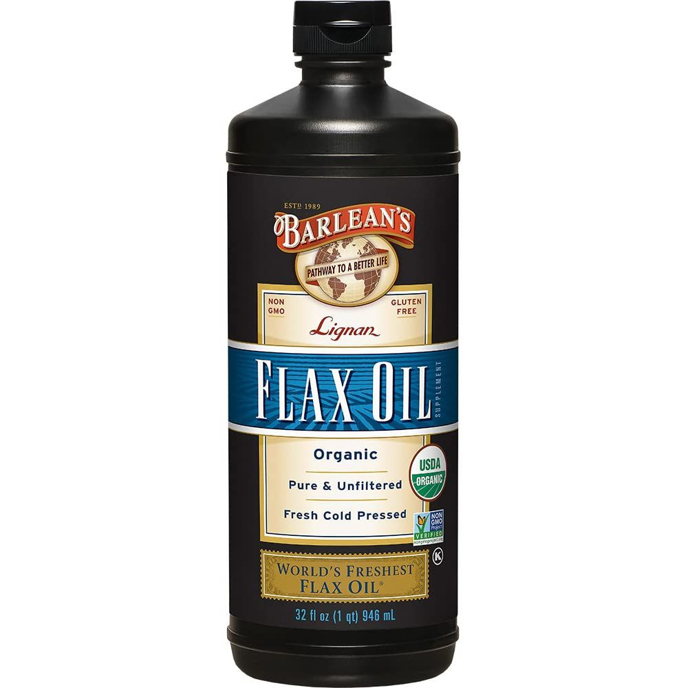 Barlean’s Lignan Flax Oil with 7,230mg ALA 32 Fl Oz (Pack of 1), Default