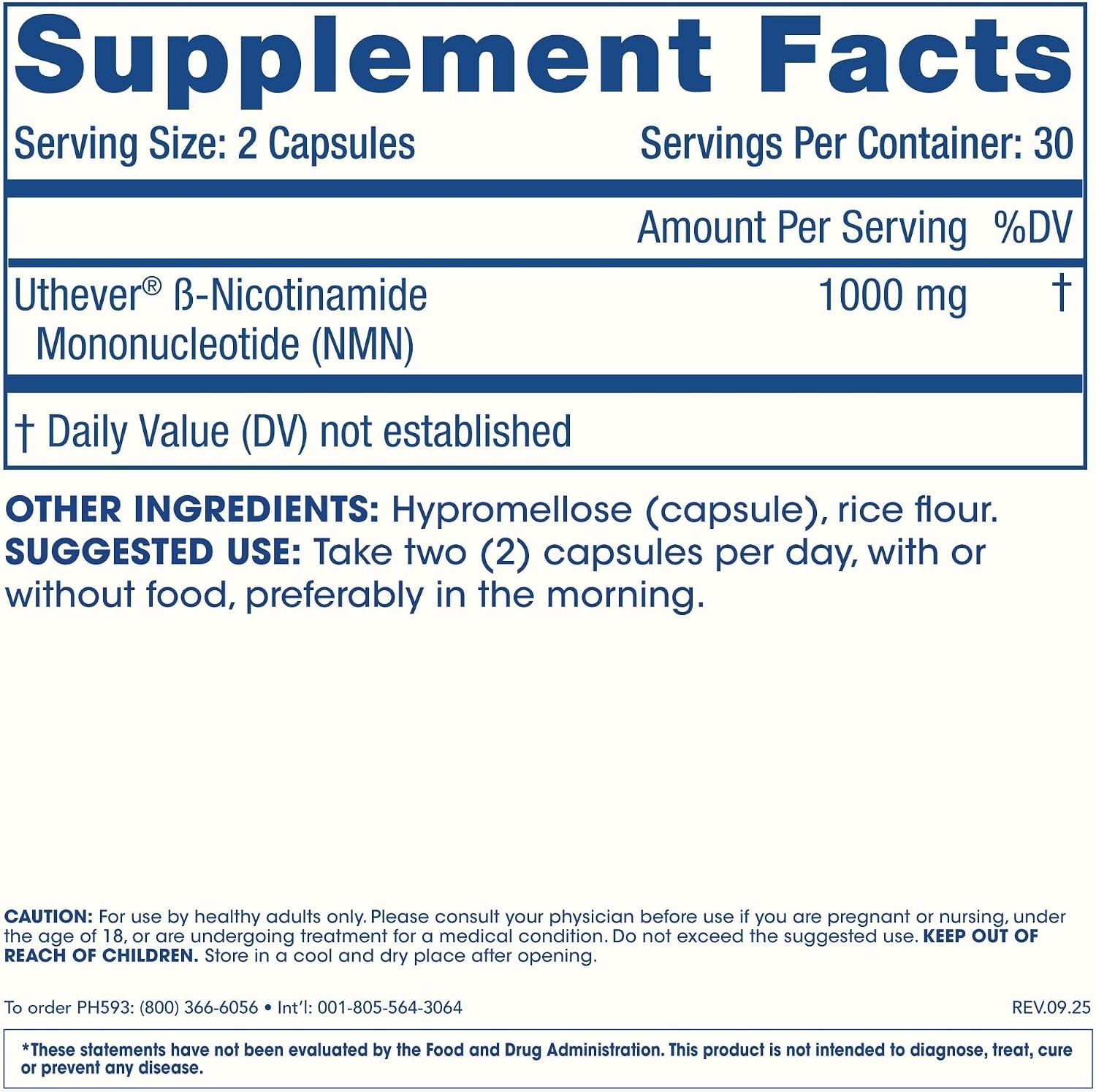 Prohealth NMN Pro 1000 (60 Capsules – 1000mg Per Serving)